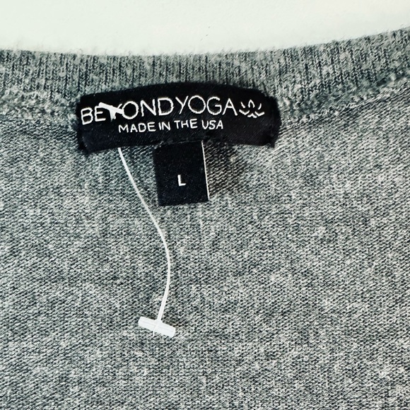 Beyond Yoga Dream Knit Long Sleeve Lightweight Modal Charcoal Gray SZ Large - Picture 4 of 11